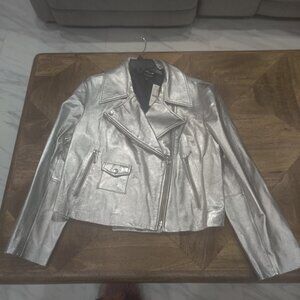 J. Crew leather jacket size XL New $1498.00